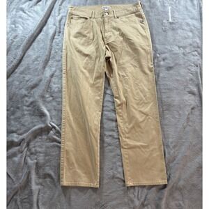 Peter Millar Signature Sateen Five-Pocket Pants Mens 32x29 Khaki Golf Preppy